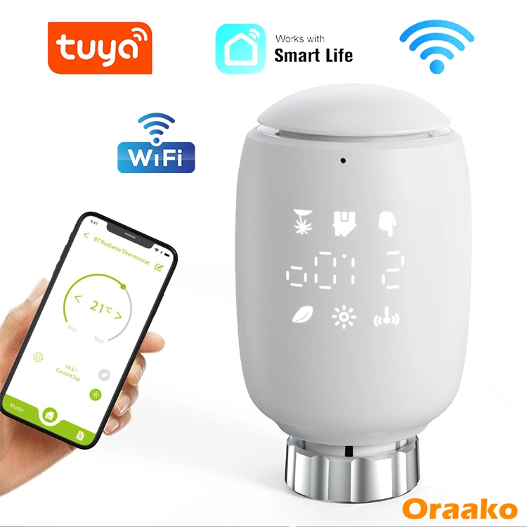 Smart Thermostat Radiator Trv Valve Home Intelligente Per Digitale HVAC Temperature Controller WiFi Ambiente Tuya